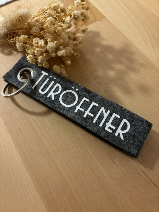 Schlüsselanhänger - Filz - Türöffner 🤍