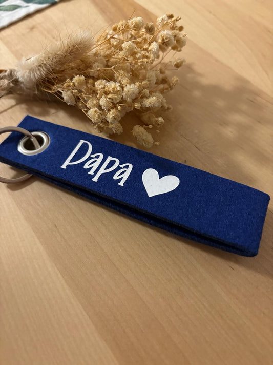 Schlüsselanhänger - Filz - Papa 🤍